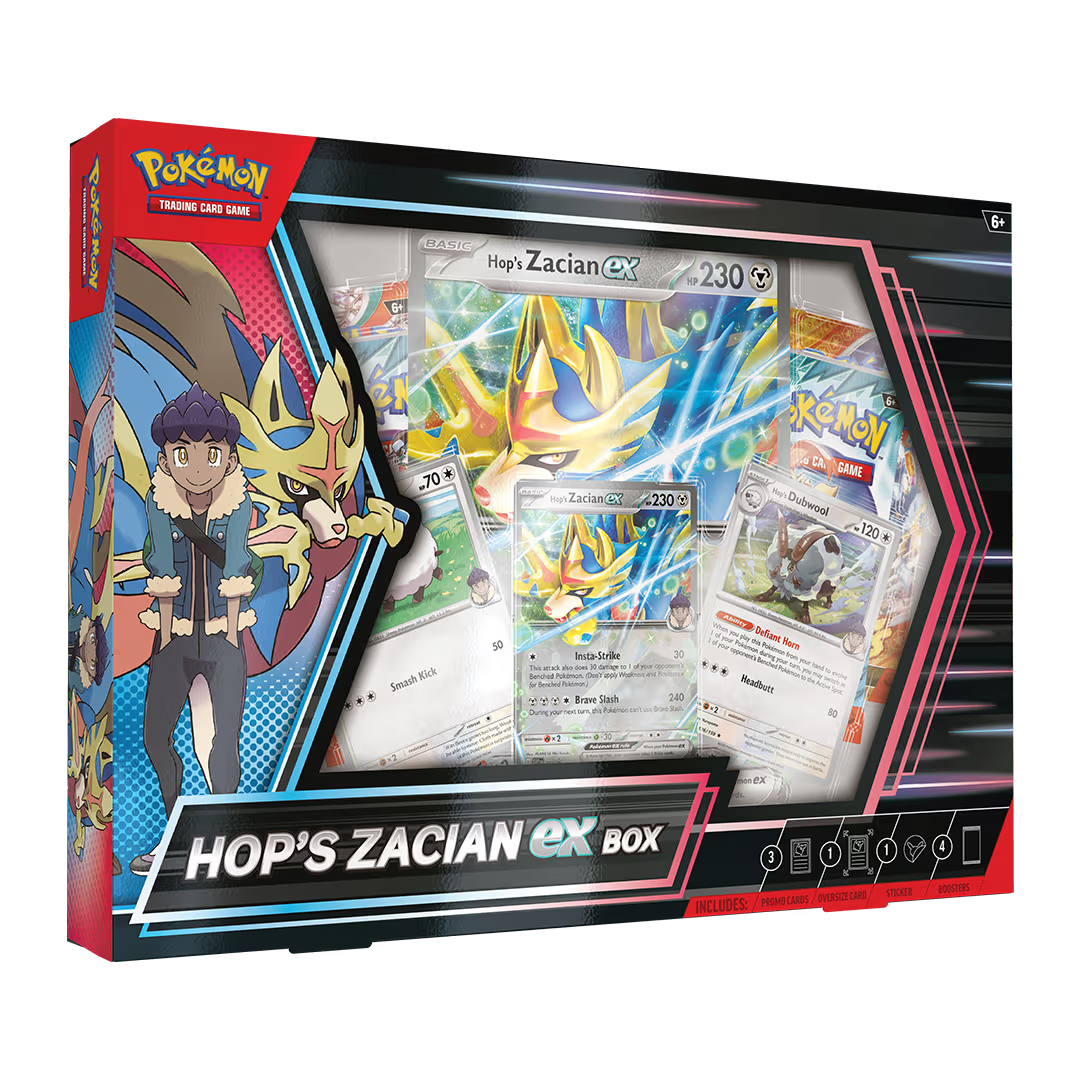 Pokémon TCG: Hop's Zacian ex Box